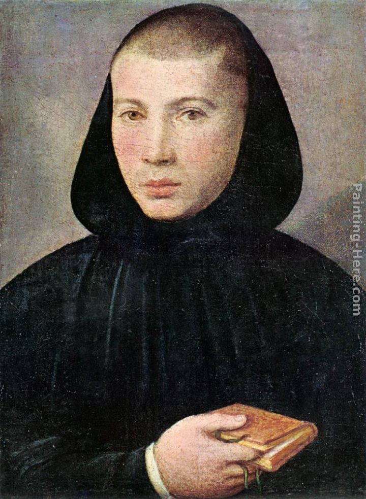 Portrait of a Young Benedictine painting - Giovanni Francesco Caroto Portrait of a Young Benedictine art painting